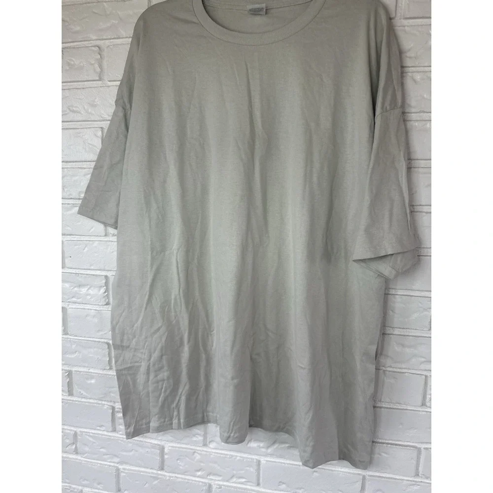 Hanes Men's 3XL‎ Khaki T-Shirt Lot of 2 Oversized Basic Crewneck